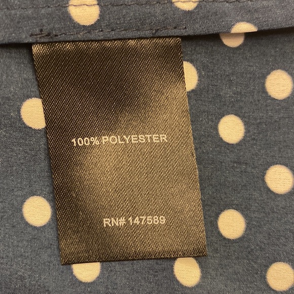 Robert Rodriguez blue and white polka dot Maxi,Excellent Condition, missing belt - Picture 13 of 14